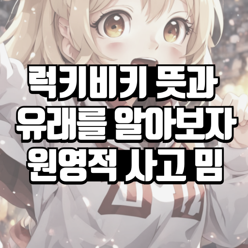 럭키비키 뜻과 유래를 알아보자 원영적 사고 밈