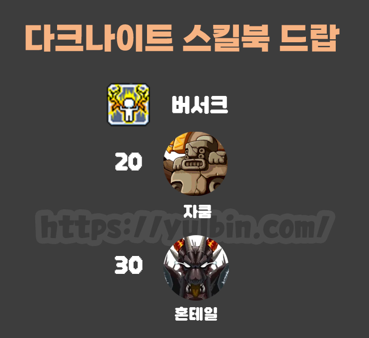 다크나이트 스킬북(용기사, 스피어맨 4차)