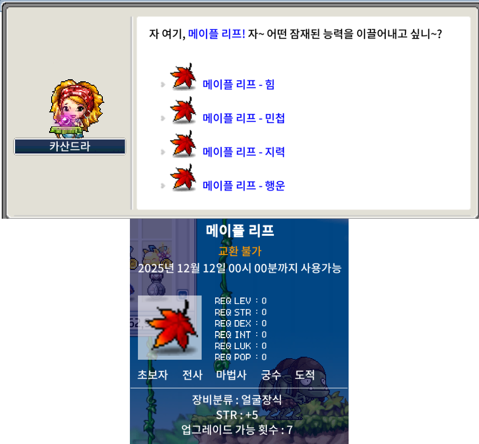 메이플랜드 2주년 이벤트 빠른 정리 16 2주년 메이플 리프 획득