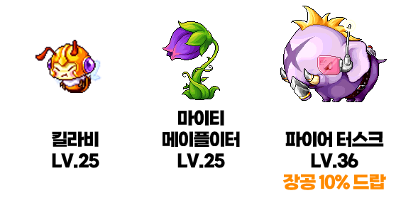 뉴리프시티 장공퀘 몬스터