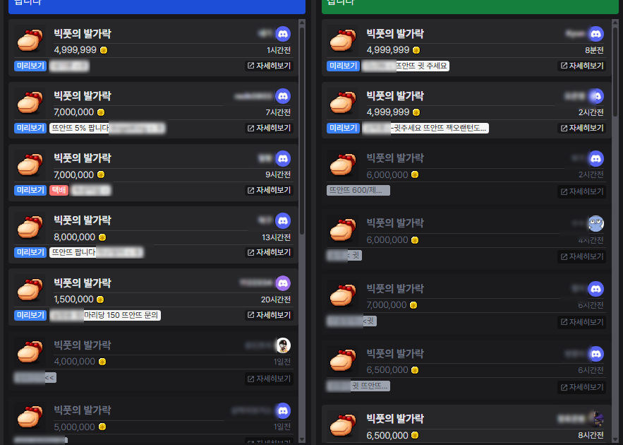 빅풋의 발가락 메랜지지