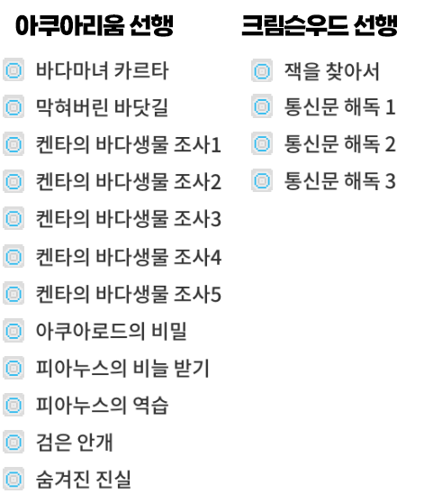 메이플랜드 아쿠아리움 포탈 퀘 선행 퀘스트