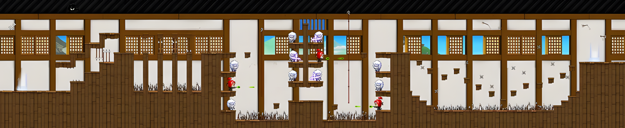 메이플랜드 카에데성 맵 한눈에 보기 13 메이플랜드 카에데성 복도 내실(점프맵)